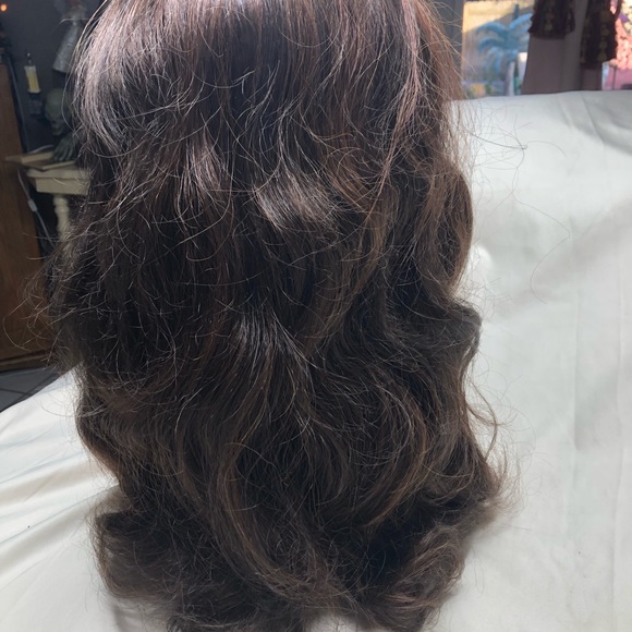 Red Brown with Bangs wig - Picture 3 of 8